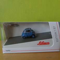 Schuco H0 26699 BMW Isetta blauw