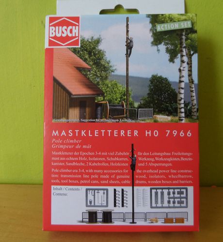 Busch H0 7966 Mastklimmer set