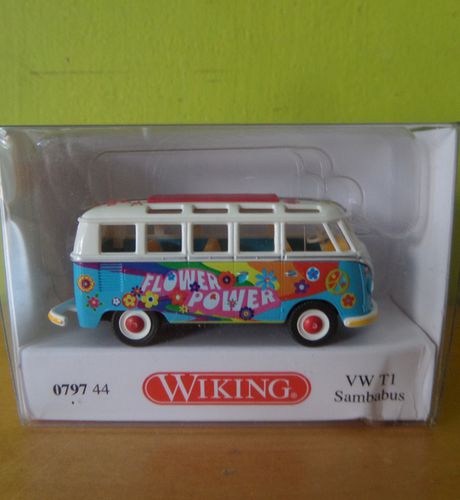 Wiking H0 79744 VW T1 Samba hippy bus