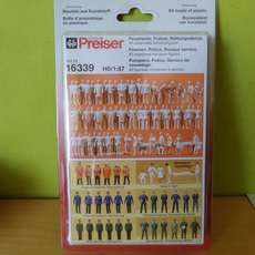 Preiser H0 16339  Politie en brandweer  figuren