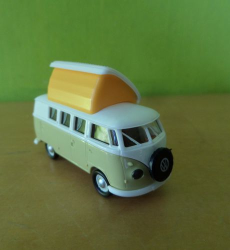 Brekina H0 31633  VW T1B Camper wit