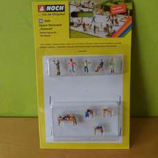 Noch H0 16281 Figuren thema set "Vlooienmarkt"