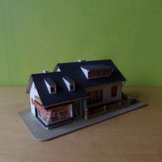 Vollmer H0 Villa met foto winkel