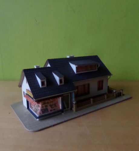 Vollmer H0 Villa met foto winkel