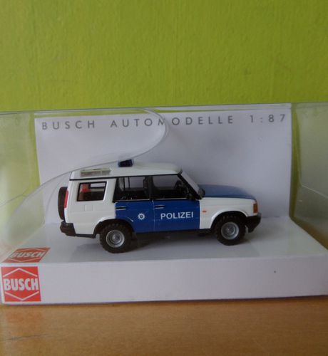 Busch H0 51917 LandRover Discovery Politie Thuringen