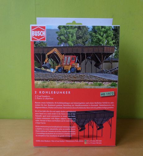 Busch H0 1972    2 kolen bunkers