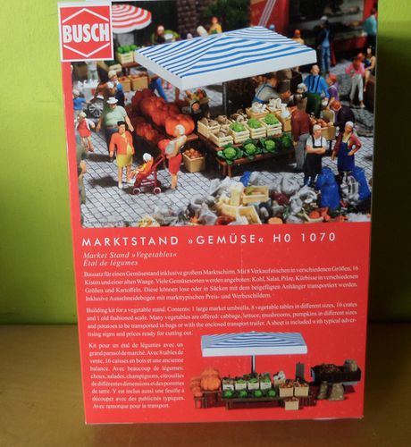 Busch H0 1070 Marktkraam
