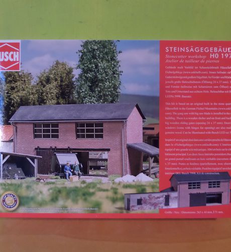 Busch H0 1976 Steenzaag gebouw