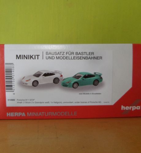 Herpa H0 14083  2x Porsche 911  GT3 Minikit