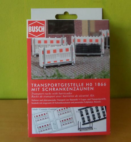 Busch H0 1866 Dranghekken transport