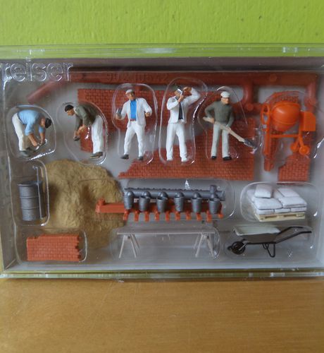 Preiser H0 10542 Metselaar set