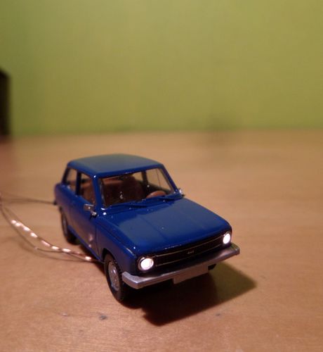 Brekina H0 92865 DAF 66 blauw LIGHT
