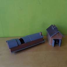 Faller H0 Ketelhuis en bezandings bak