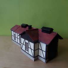 Pola H0 Vakwerk Wagen loods