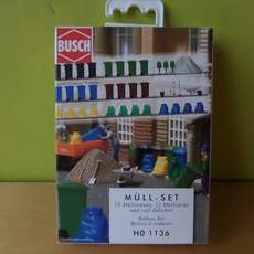 Busch H0 1136 Vuil container set