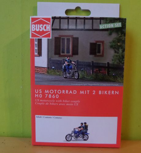 Busch H0 7860 Chopper met berijders