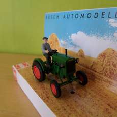 Busch H0 54101 Deutz F1M 414 met boer