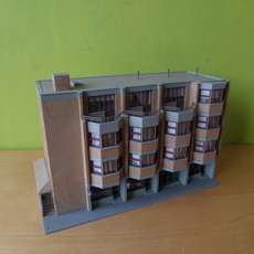 Kibri H0 Moderne woonflat met winkels