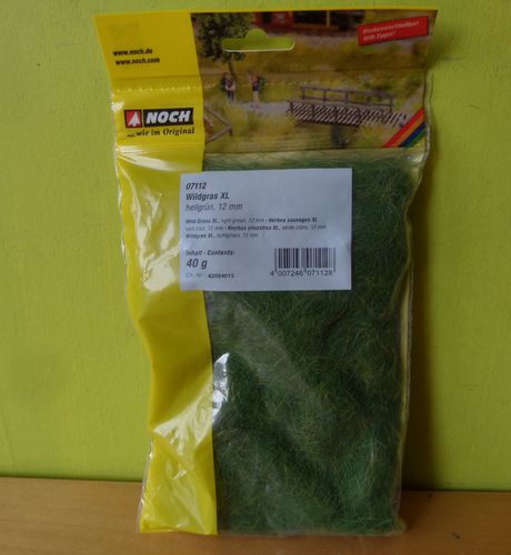 Noch 7112 Wildgras XL  licht groen 12 mm