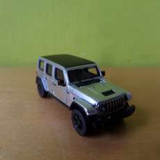 Micro City H0 0027 Jeep Wrangler zilver
