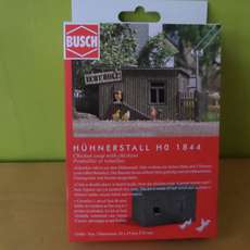 Busch H0 1844 Kippenstal met kippen