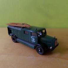 Brekina H0 Mercedes-Benz L 4500 LF 25 brandweer met ladder
