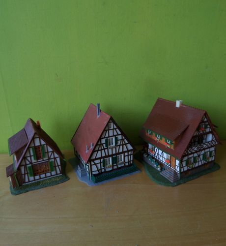 Faller H0 Mooie set vakwerkhuizen