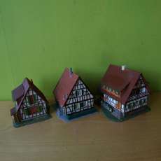 Faller H0 Mooie set vakwerkhuizen