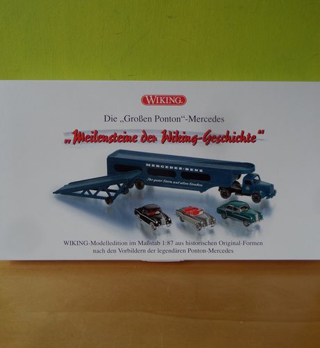 Wiking H0 099098 Set "Grosse ponton" Mercedes