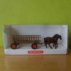 Wiking H0 8930229 Paard en wagen