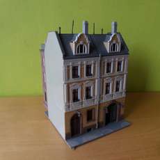 Kibri H0 Stadspanden met fabrieks aanbouw