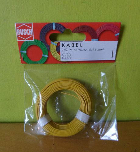 Busch 1791 Kabel 0.14 MM geel