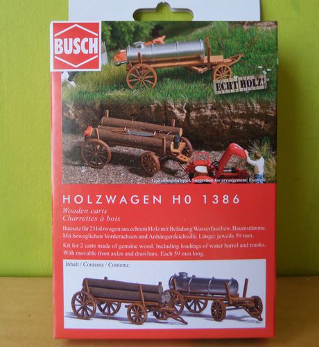Busch H0 1386  Hout wagens