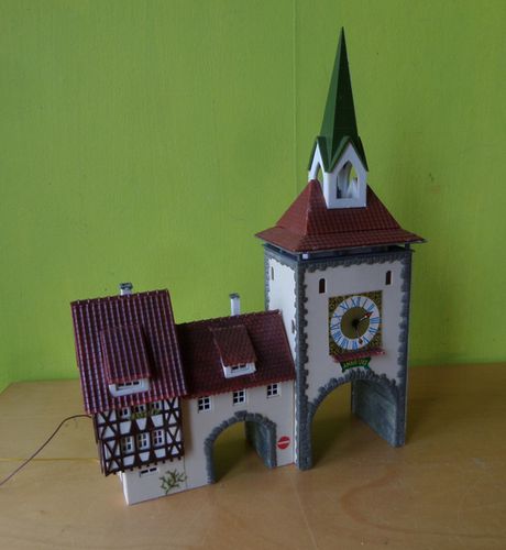 Faller H0 Stadspoort met muurwoning