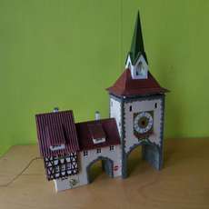 Faller H0 Stadspoort met muurwoning