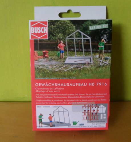 Busch H0 7916 Plantenkas bouwen
