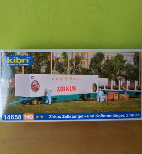 Kibri H0 14658  Circus aanhangers