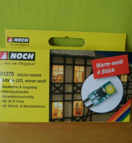 Noch 51275 Micro room Enkelvoudige leds warmwit
