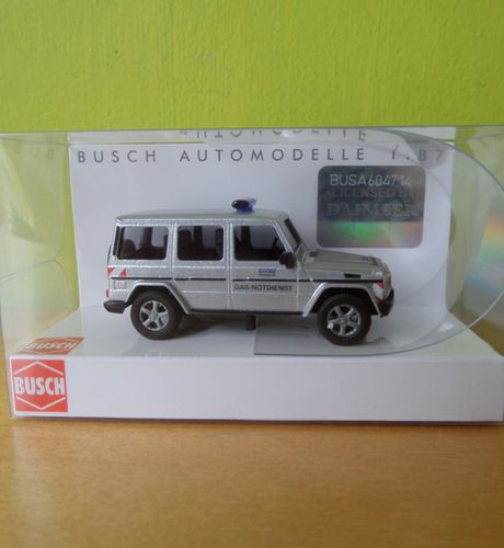 Busch H0 51414 Mercedes G klasse "Gas notdienst"