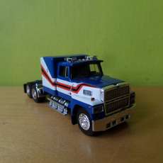 Brekina H0 85877 Ford LTL 9000 blauw / wit