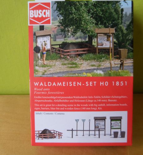 Busch H0 1851 Bosmierenhoop set