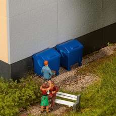 Faller H0 180914 Blauwe vuil containers