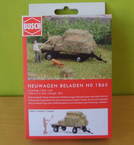 Busch H0 1865 Beladen Hooiwagen