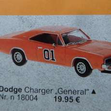 Voorbestellen ! OP=OP Brekina H0 18004 Dodge Charger General