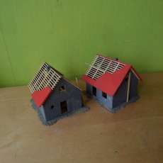 Faller H0 Budget  2 huisjes in aanbouw