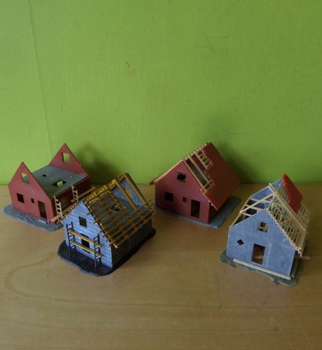 Faller H0 budget set huisjes in aanbouw