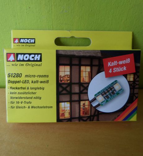 Noch 51280 Micro room Dubbele leds koud wit