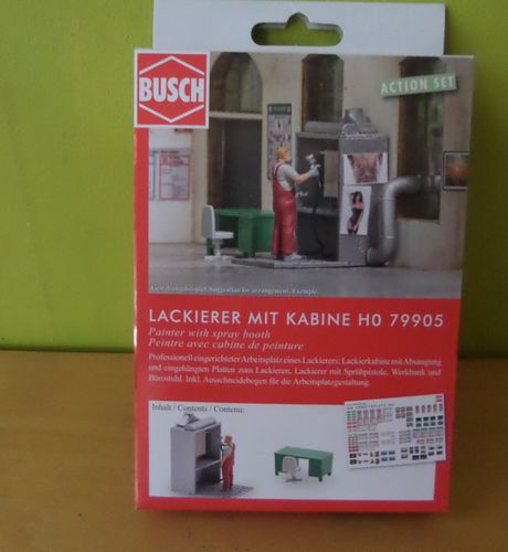 Busch H0 79905 Spuiter met spuitcabine