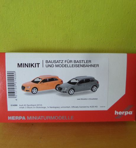 Herpa H0 14090 Minikit 2x  Audi A3