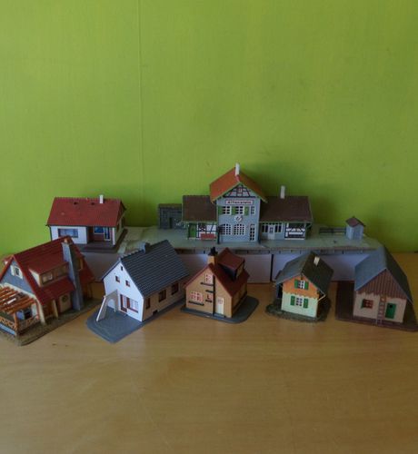 Faller H0 Budget set huisjes met station
